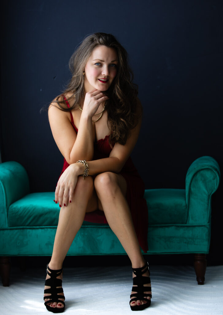 St. Louis acting headshot commercial look — open friendly expression, professional studio