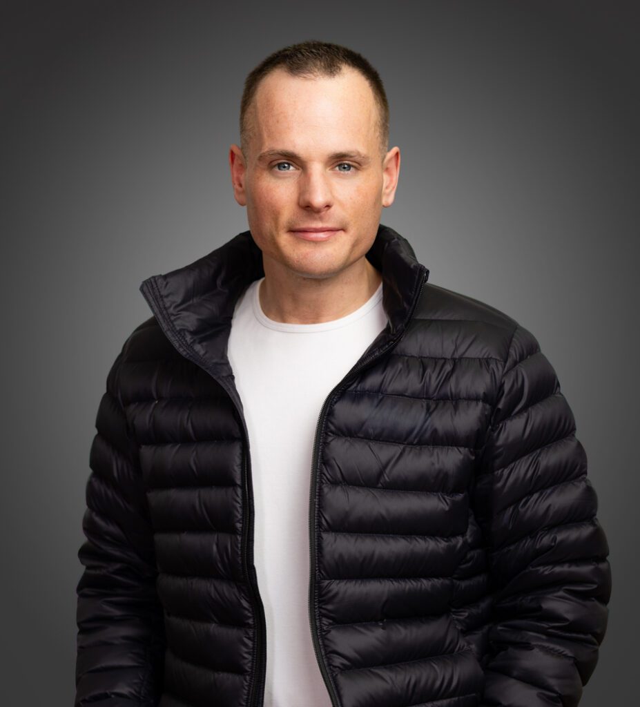 St. Louis acting headshots — male performer, commercial look, Gravois Ave studio